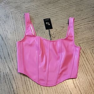 Sincerely Jules Pink Barbie corset crop top size S NWT 💖